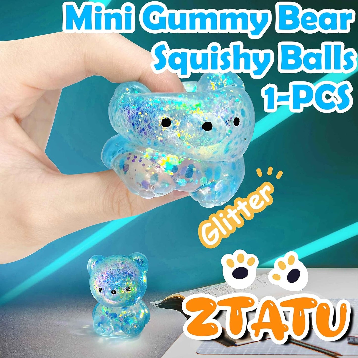 ZTATU Gummy Bear Squishy Stress Balls for Adults Collectible Figurines