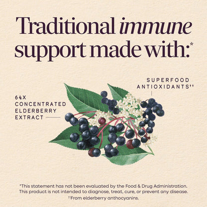 Nature's Way Sambucus Traditional Elderberry Immune Support* Syrup, 8 fl oz