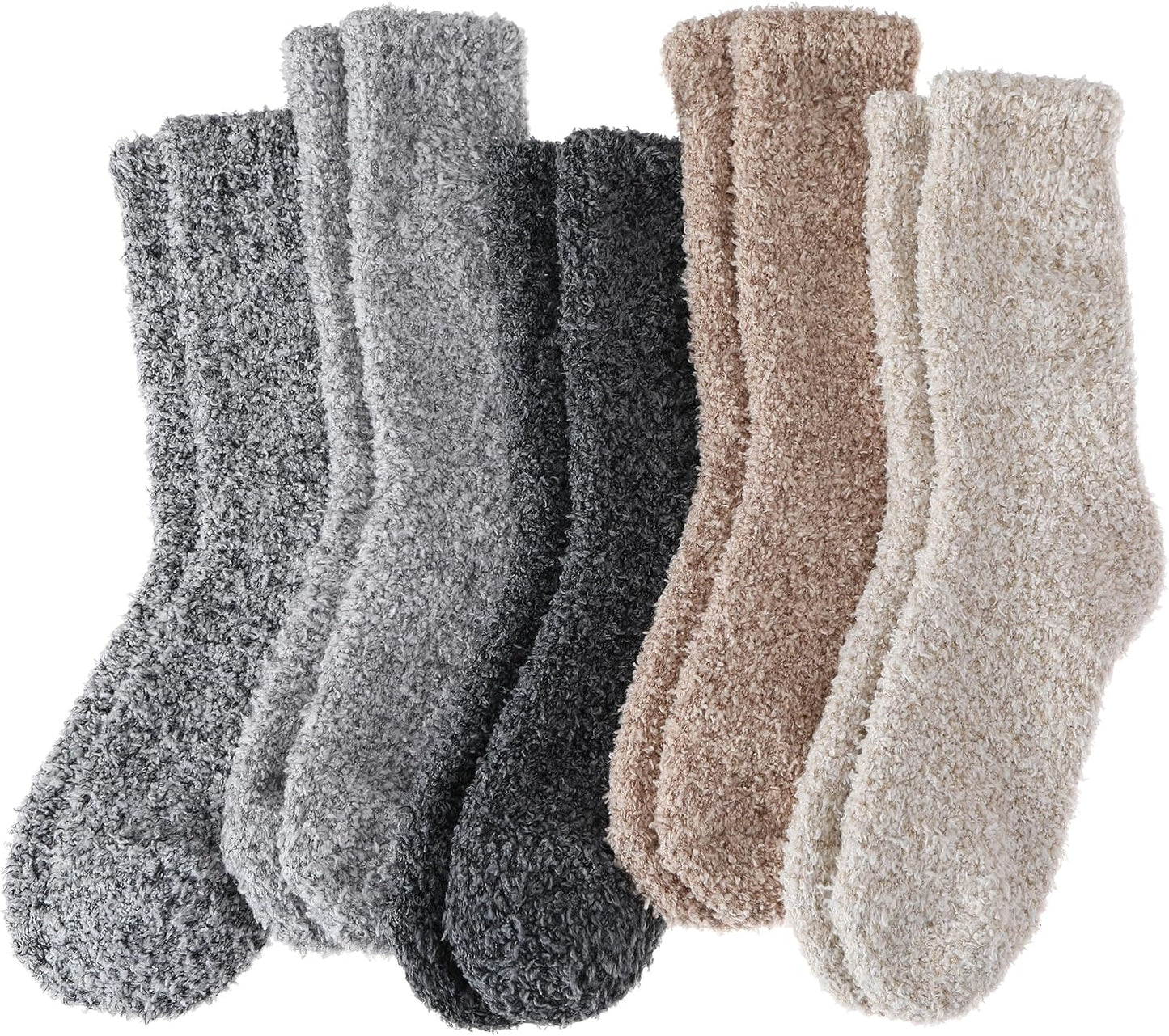 EBMORE Womens Fuzzy Socks Slipper Fluffy Cozy Comfy Cabin Plush Warm Winter Sleep Home Soft Socks