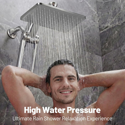 Dual Filtered Rainfall Handheld Showerhead Spray Combo with 7 Modes