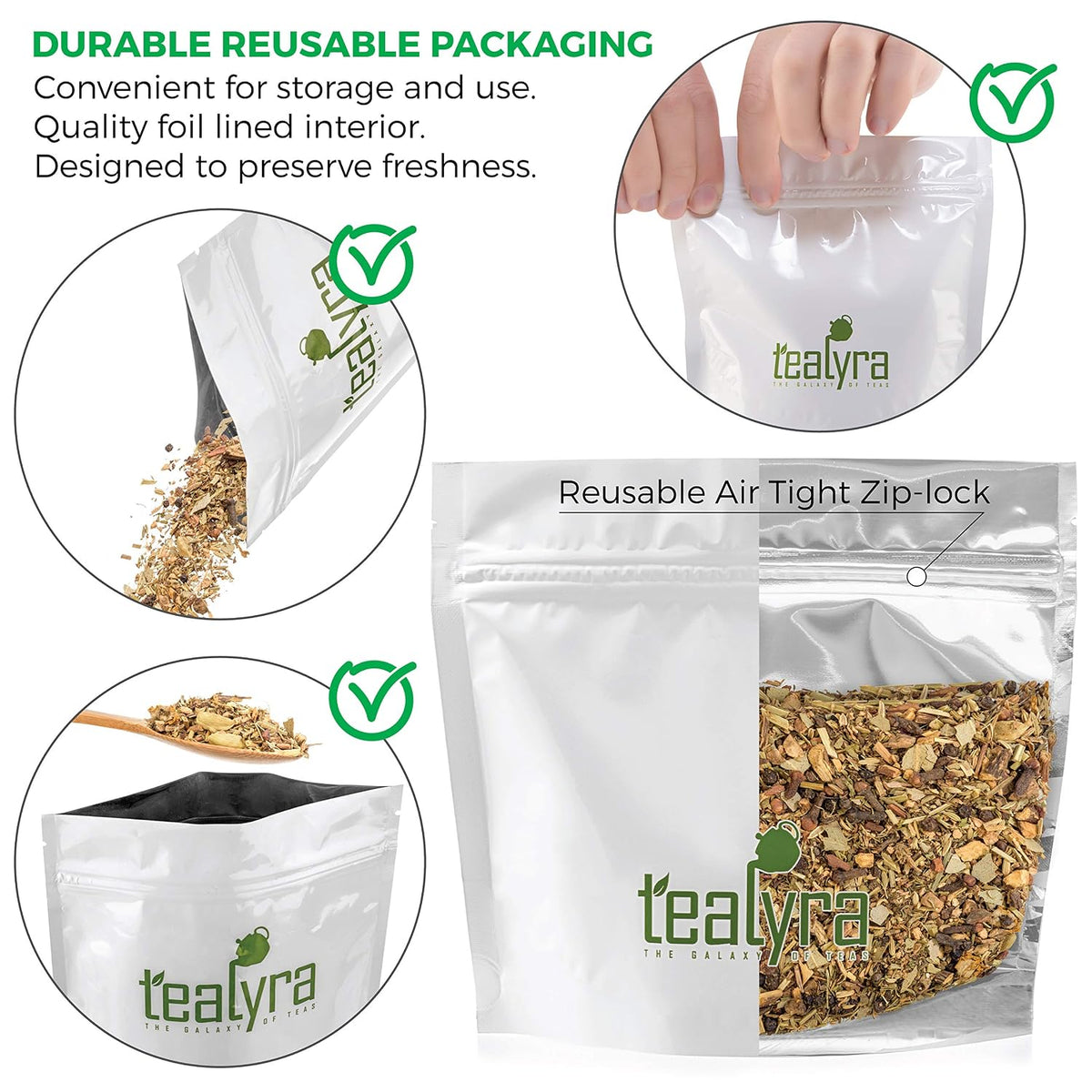 Tealyra - Deep Breath - Eucalyptus - Ginger - Tulsi - Fennel - Wellness Herbal Loose Leaf Tea - Calming and Relaxing - Caffeine Free - 112g (4-ounce)