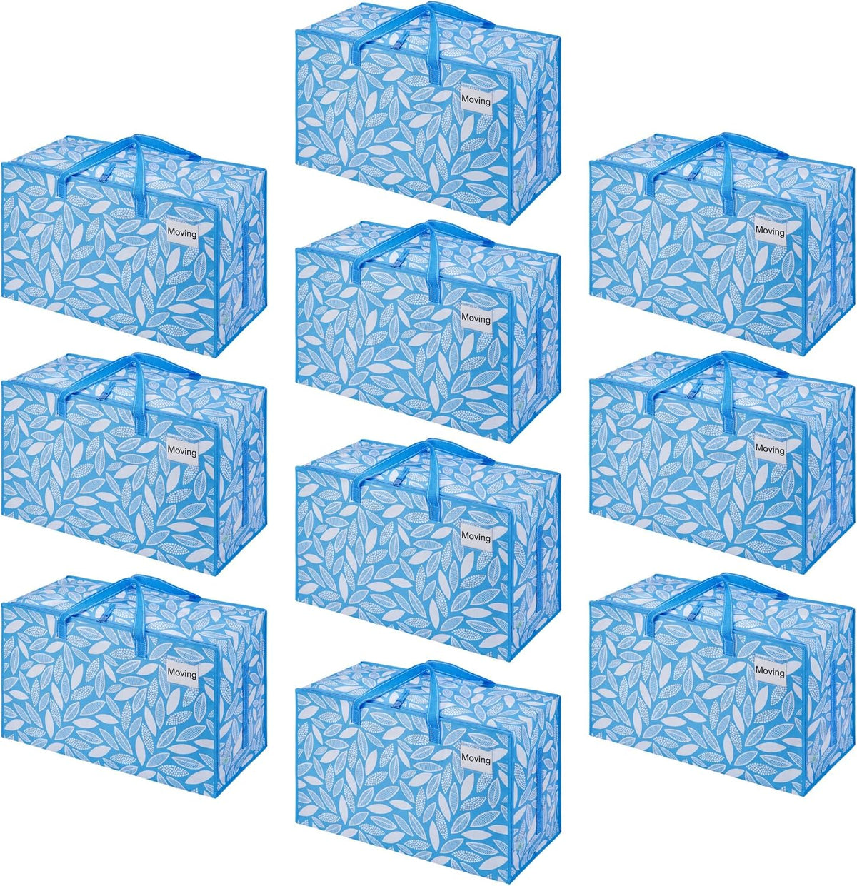 VENO Clear Extra Large Moving Bags & Storage Totes, Heavy Duty Organizer with Reinforced Handles & Strong Zippers for Clothes, College Dorm Essentials, Moving Supplies