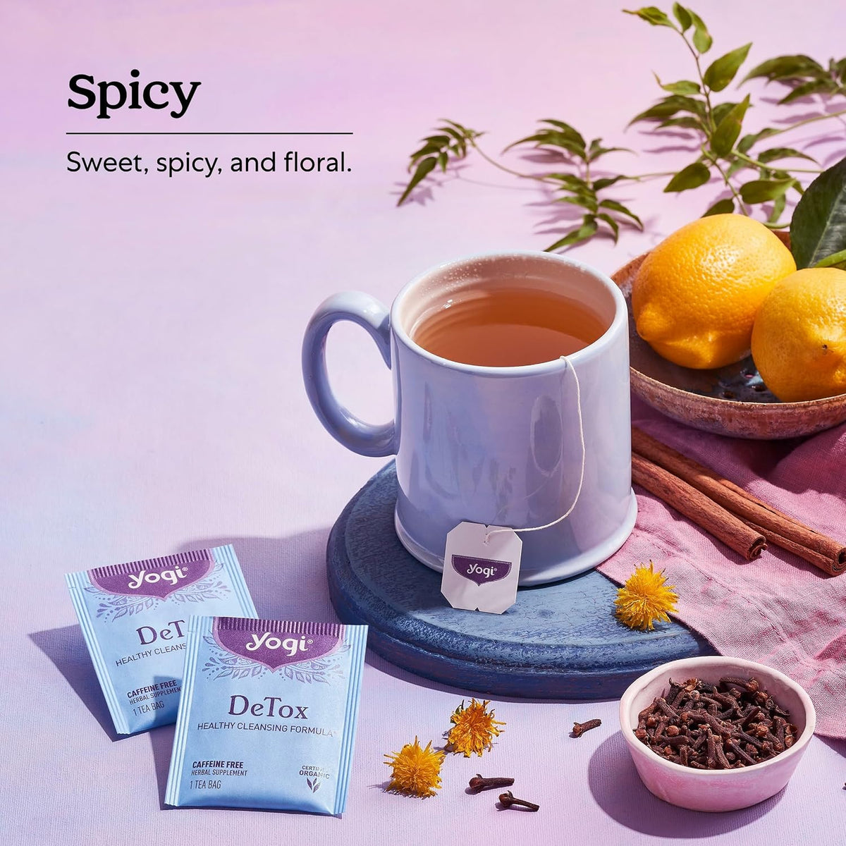 Yogi Tea DeTox Tea - 16 Tea Bags per Pack (6 Packs) - Organic Detox Tea for Digestive & Circulation Support - Includes Burdock, Dandelion, Ginger Root, Black Pepper, Cardamom & Juniper Berry