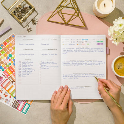 Clever Fox Self-Care Journal – Daily Reflection Notebook – Mental Health & Personal Development Planner, Meditation & Mood Log, A5 (Aquamarine)