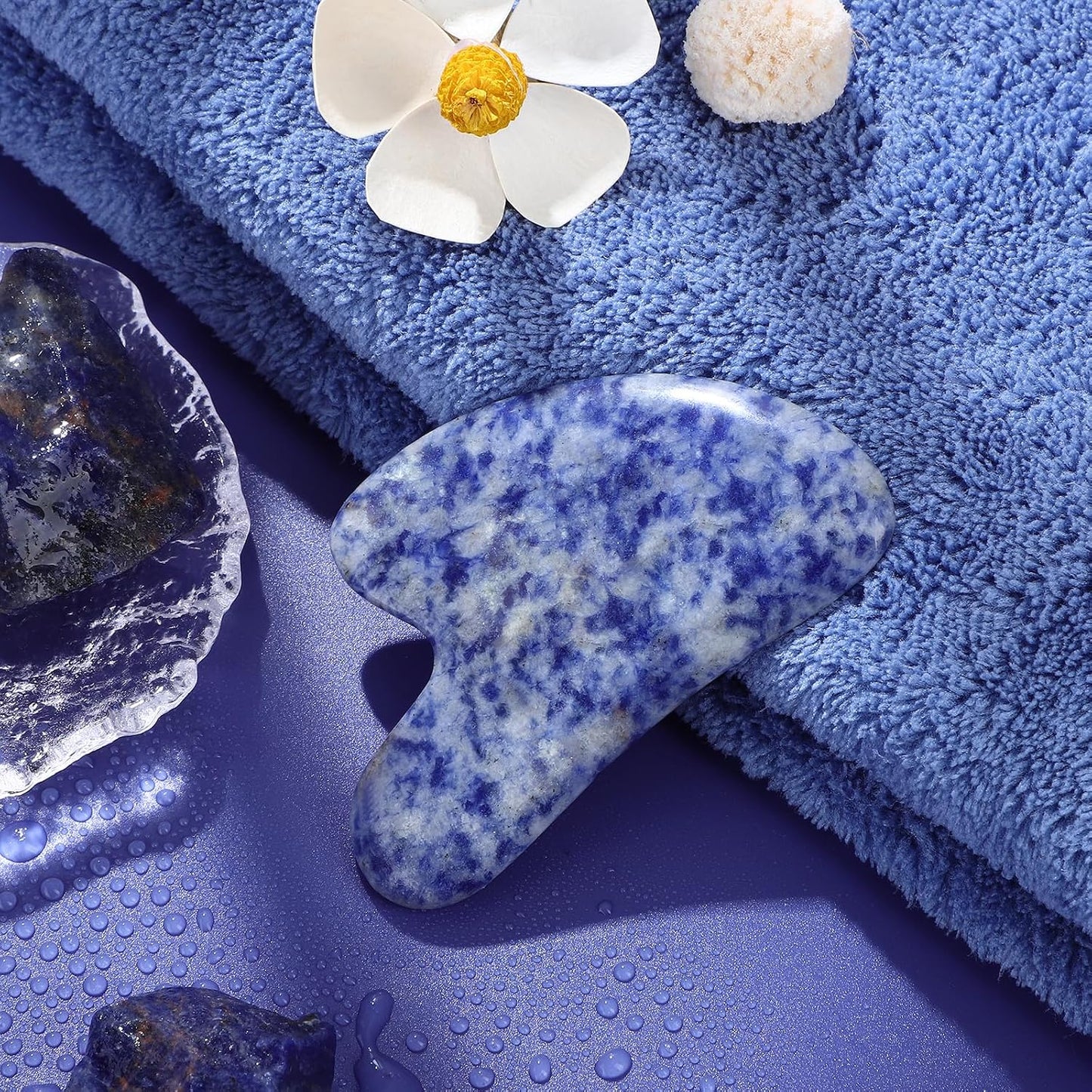 rosenice Gua Sha Facial Tools Guasha Tool Gua Sha Jade Stone Manual Massage Sticks for Jawline Sculpting and Puffiness Reducing for Face Body Tensions Reduce Festive Gifts