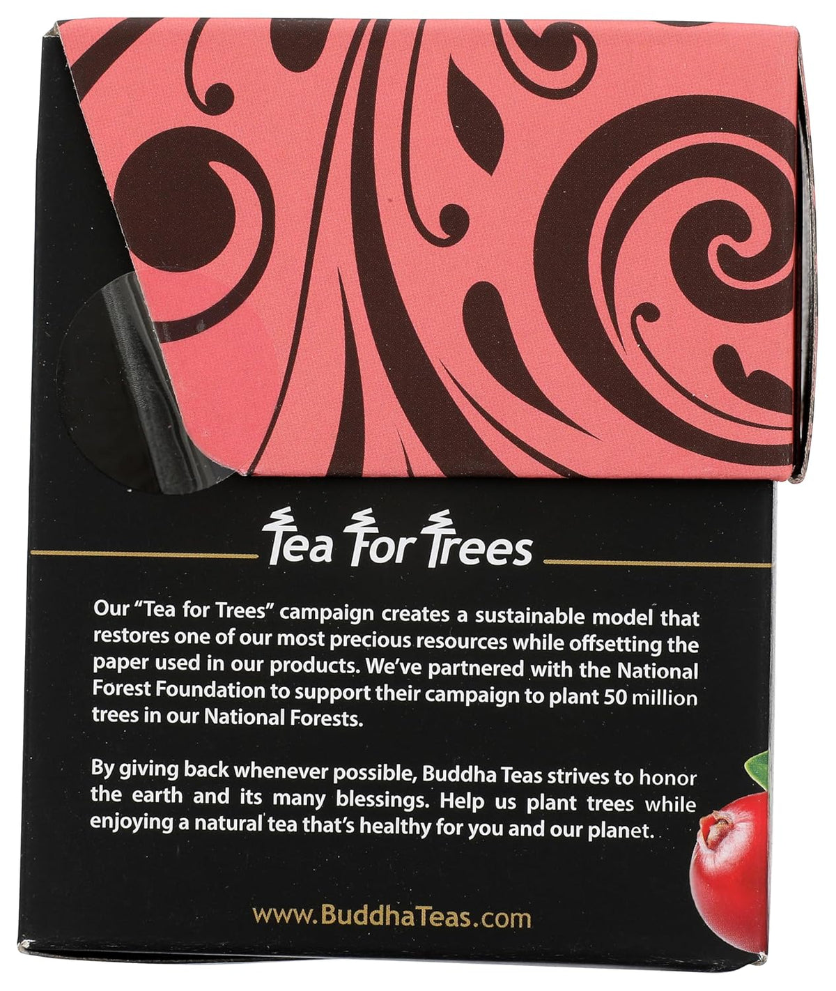 Buddha Teas Organic Cranberry Comfort Blend - Herbal Tea, Caffeine Free