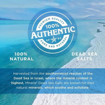 Minera Fine Grain Dead Sea Salt for Bath & Soaking, 100% Pure, 2 lb
