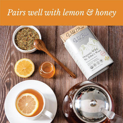 Organic Lemon Balm Tea - Caffeine Free Loose Leaf Herbal Tea - Pharmacopoeia Potency - 25 Servings