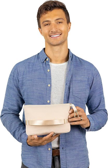 BlueHills Travel Blanket Pillow Compact Lightweight Pocket Size Airplane Traveling Essential Flight Trip Throw in Bag Portable Case Plane Accessory Gray L01