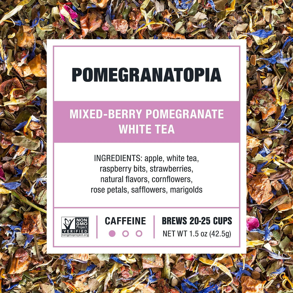 Tiesta Tea Pomegranatopia, Loose Leaf Mixed-Berry Pomegranate Tea, 1.5oz