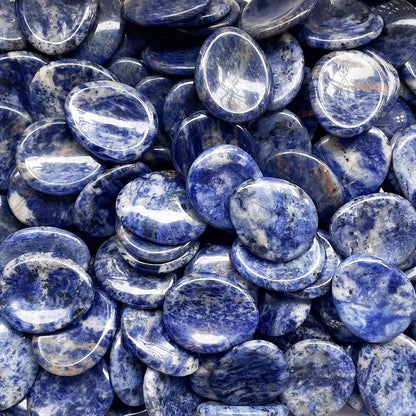 Fekuar Natural Moonstone Crystal Thumb Worry Stone, Hand Carved Healing Crystal Teardrop Pocket Worry Stones for Anxiety Stress Relief Meditation