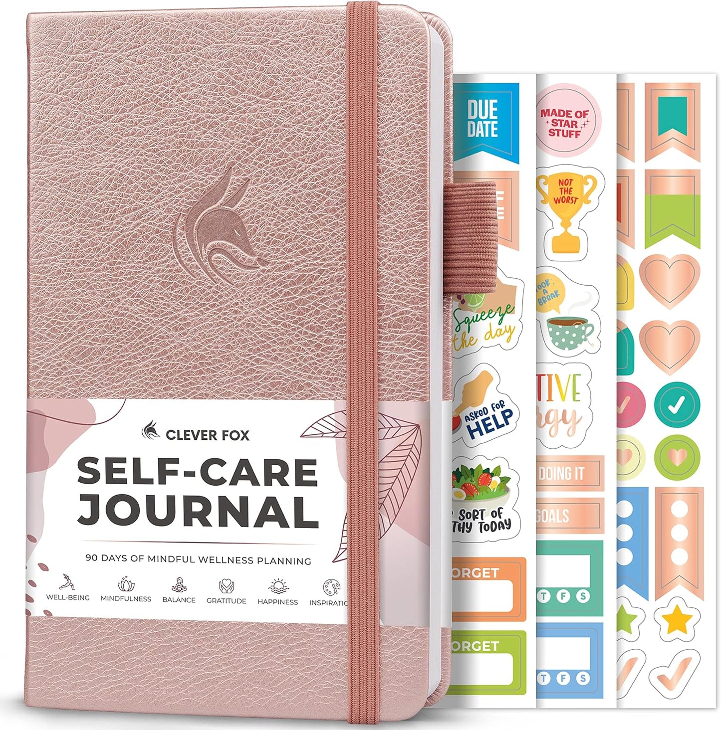 Clever Fox Self-Care Journal – Daily Reflection Notebook – Mental Health & Personal Development Planner, Meditation & Mood Log, A5 (Aquamarine)