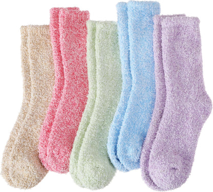 EBMORE Womens Fuzzy Socks Slipper Fluffy Cozy Comfy Cabin Plush Warm Winter Sleep Home Soft Socks