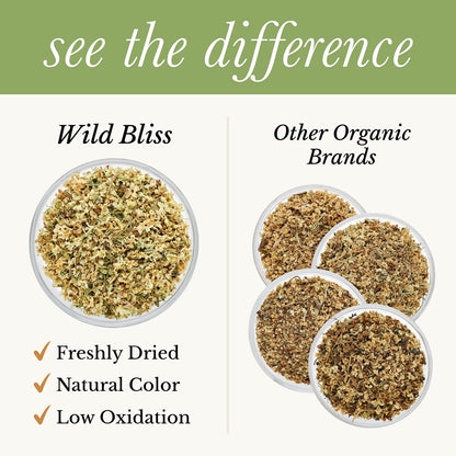 Organic Lemon Balm Tea - Caffeine Free Loose Leaf Herbal Tea - Pharmacopoeia Potency - 25 Servings