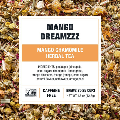 Tiesta Tea Mango Dreamzzz Chamomile Loose Leaf Herbal Tea 1.5oz