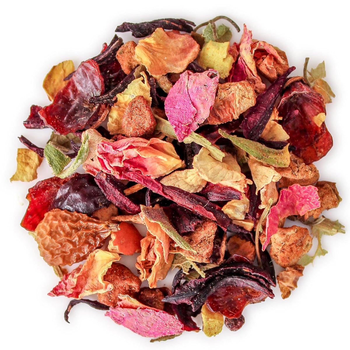Teabloom Rose and Raspberry Loose Leaf Herbal Tea with Rose Petals & Berries | Floral Fruit Caffeine-Free Blend | Canister Makes 35–50 Cups | Gift-Ready Reusable Tin
