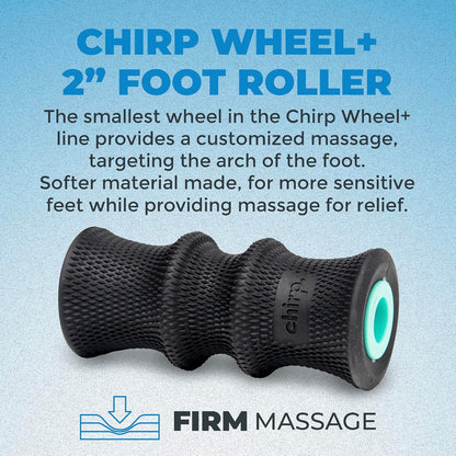 Chirp Wheel Foam Roller - Targeted Back & Neck Pain Relief, Muscle Massage, Trigger Point Therapy, High-Density Foam Tool for Physical Therapy, Stretching & Exercise, 500lbs Capacity, 12-Inch Mint