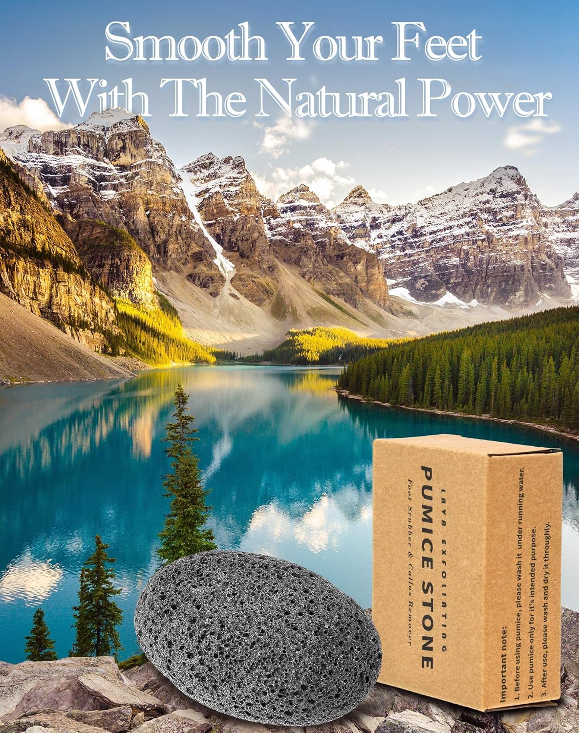 Maryton Foot Pumice Stone for Feet Hard Skin Callus Remover and Scrubber (Pack of 4) (Blue)
