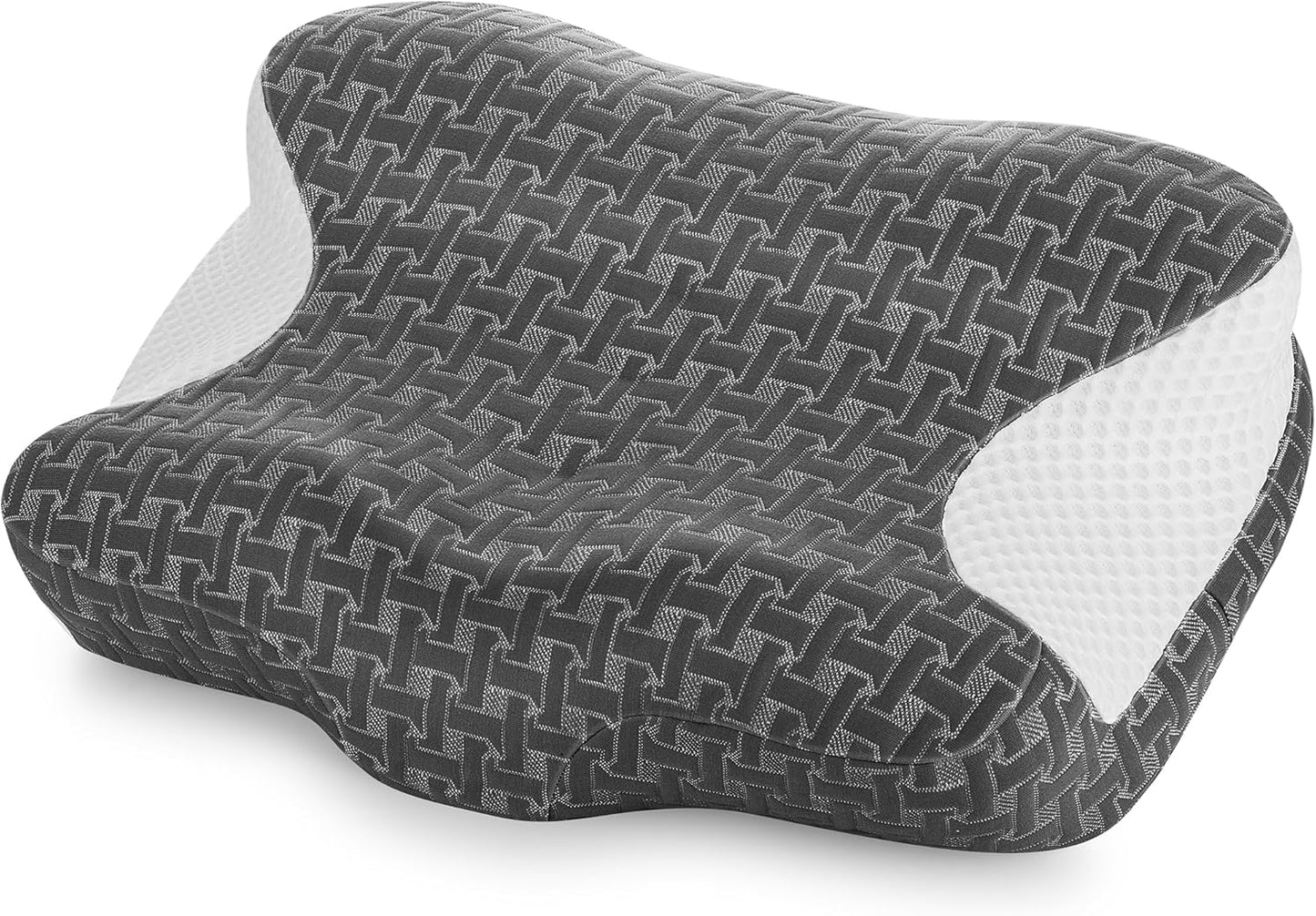 Elviros CPAP Pillow for Sleeping, HSA/FSA Ergonomic Adjustable Height Neck Support Memory Foam Bed Pillow for CPAP Users with Sleep Apnea, Suitable for Side and Back Sleepers