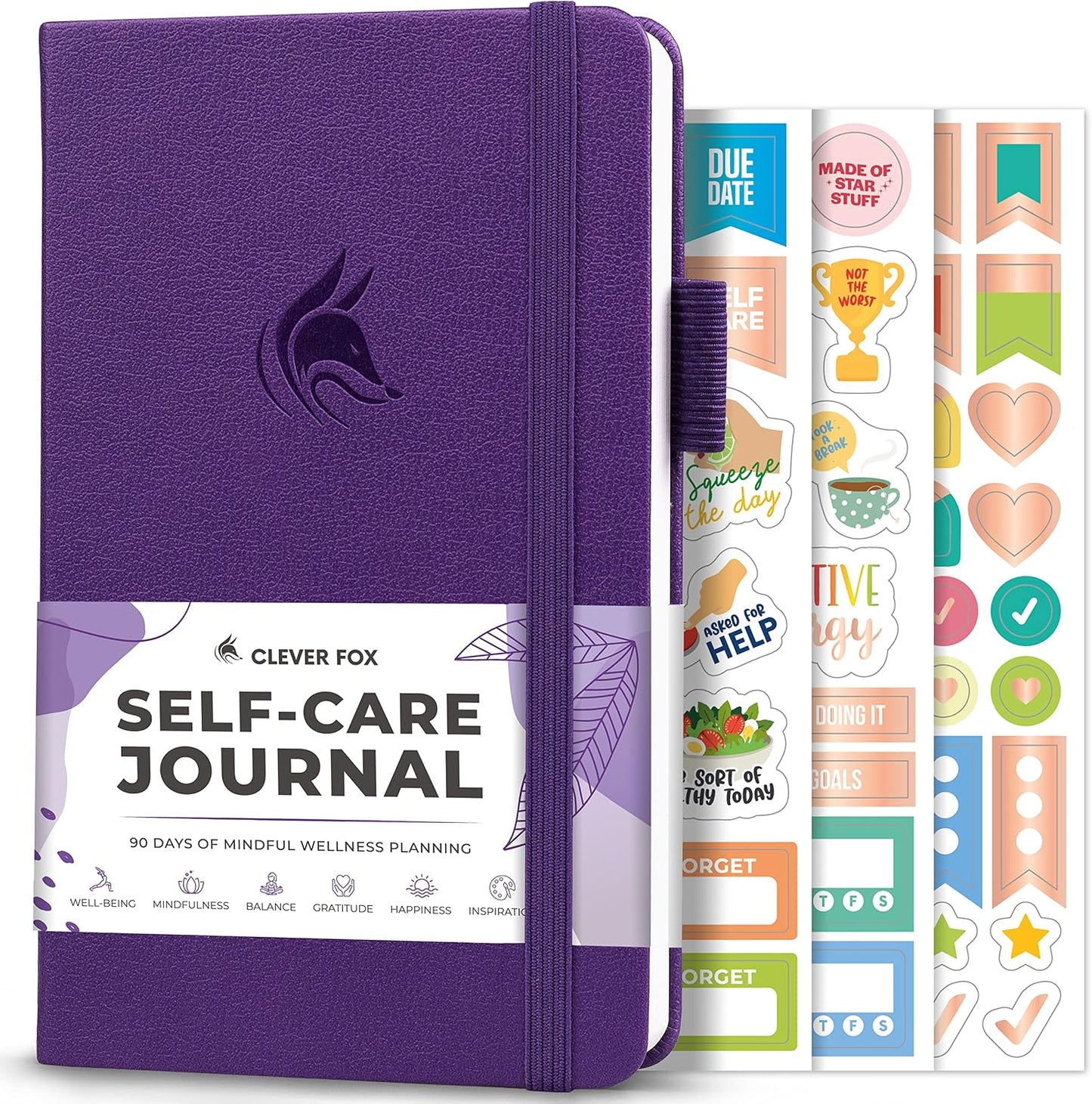 Clever Fox Self-Care Journal – Daily Reflection Notebook – Mental Health & Personal Development Planner, Meditation & Mood Log, A5 (Aquamarine)