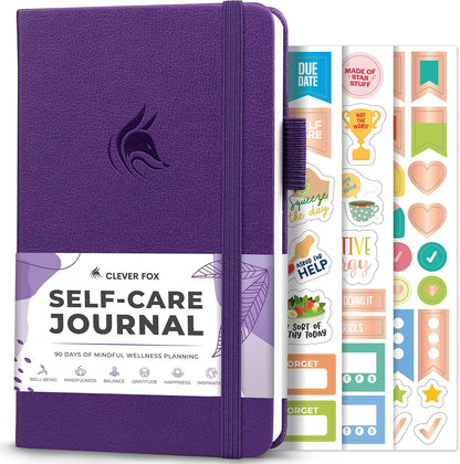 Clever Fox Self-Care Journal – Daily Reflection Notebook – Mental Health & Personal Development Planner, Meditation & Mood Log, A5 (Aquamarine)