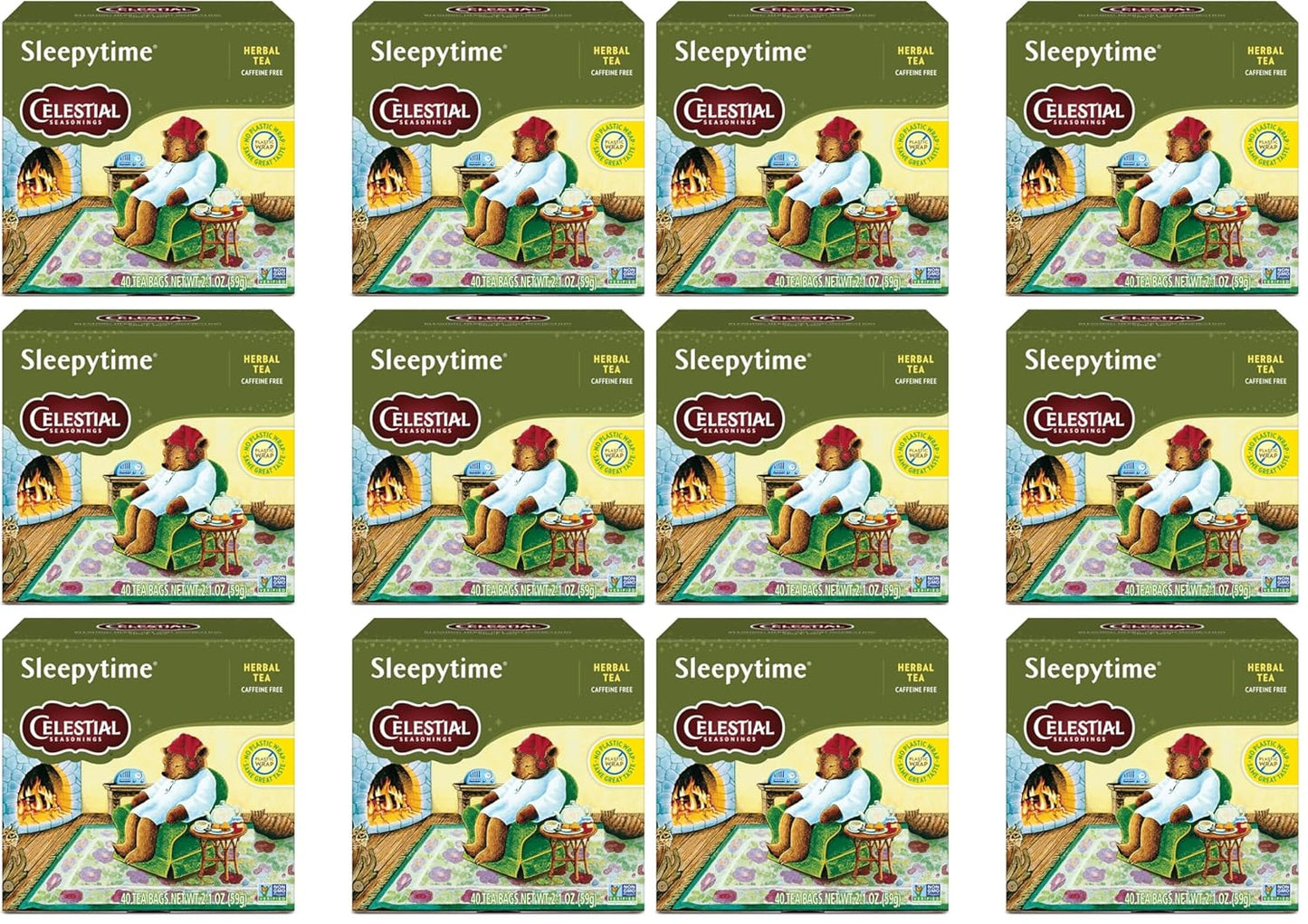 Celestial Seasonings Sleepytime Herbal Tea, Variety Pack - Caffeine Free Sleep Tea, 20 Tea Bags Per Box (Pack of 6)