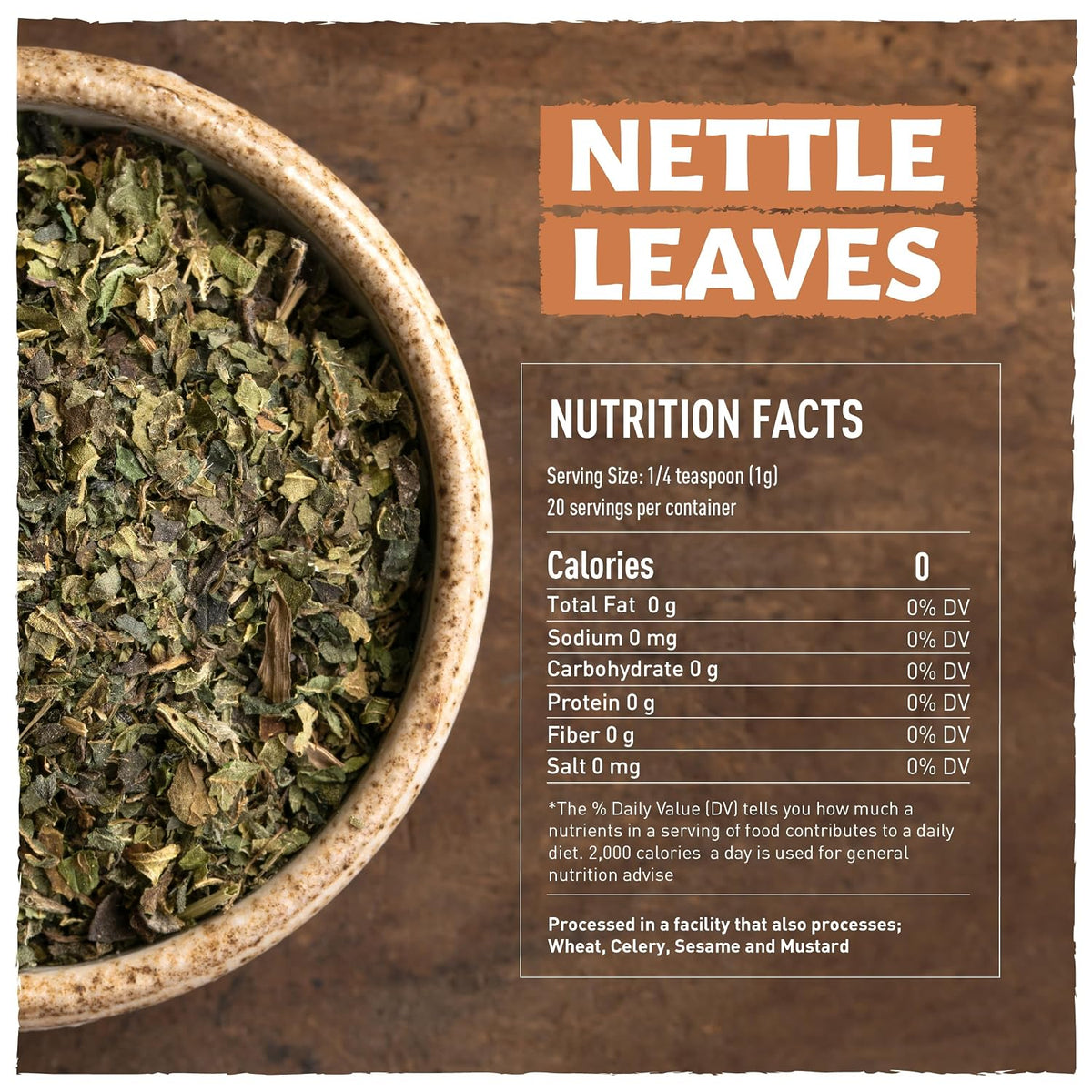 Eastanbul Nettle Loose Leaf Tea, Stinging Nettle Tea, 0.71oz