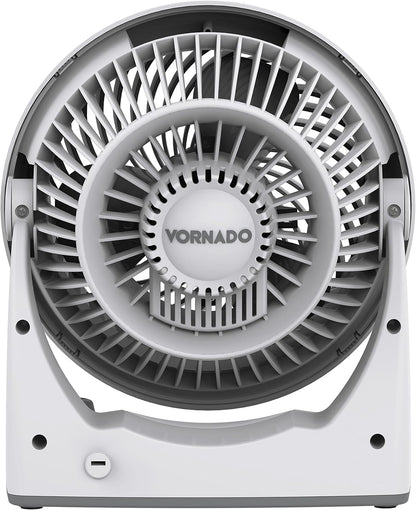 Vornado 133DC Energy Smart Compact Air Circulator with Variable Speed Control, DC Motor, Adjustable Tilt, Quiet Operation for Bedroom, Office, and Home Use, White