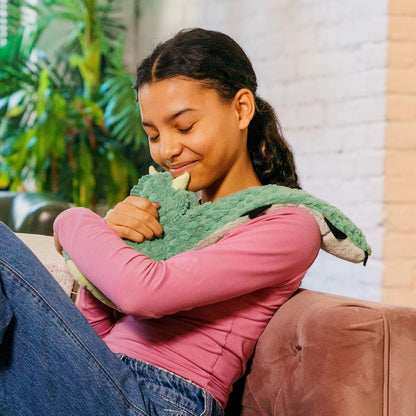 HUGIMALS Hugarounds Sidney the Sea Turtle 2.5 lb Microwaveable & Freezable Weighted Plush Neck & Shoulder Wrap | Soothing, Comforting Hugs for Self-Care & Relaxation | Unscented for Ages 2+