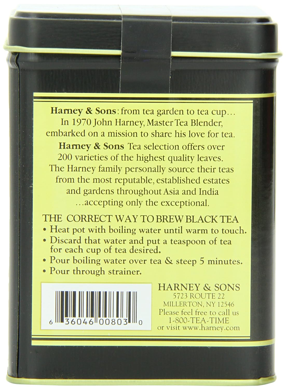 Harney & Sons Victorian London Fog, 4oz Loose Leaf Black and Oolong Tea with Bergamot, Lavender, and Vanilla, Hearty English Black Tea Blend, Stocking Stuffer