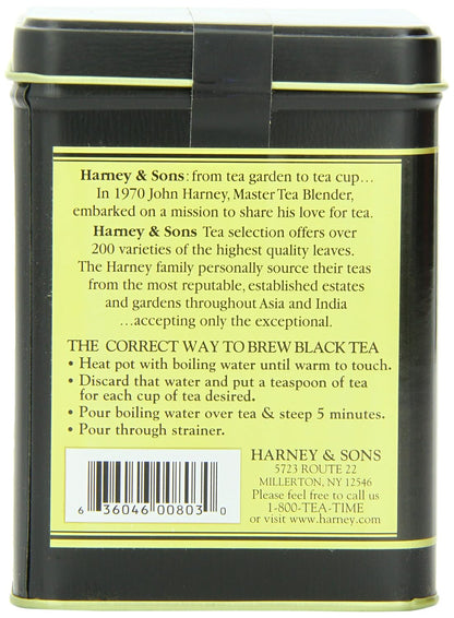 Harney & Sons Victorian London Fog, 4oz Loose Leaf Black and Oolong Tea with Bergamot, Lavender, and Vanilla, Hearty English Black Tea Blend, Stocking Stuffer