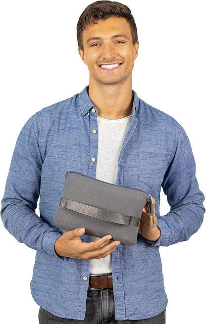 BlueHills Premium Soft Lightweight Travel Blanket Pillow Airplane - Gray