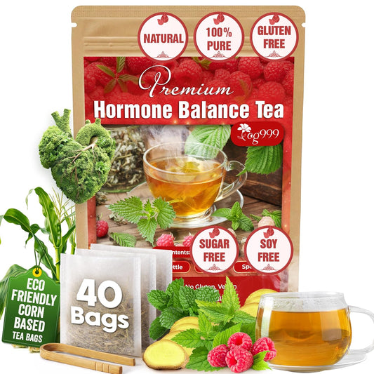TOG999 Hormone Balance Tea Bags, Spearmint, Nettle & Ginger, 40 Count