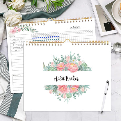 Habit Tracker Calendar- Daily, Weekly & Monthly Habit Tracker Journal