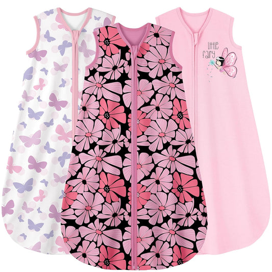 Yoofoss Baby Sleep Sack Baby Wearable Blanket 100% Cotton 2-Way Zipper Toddler Sleeping Sack