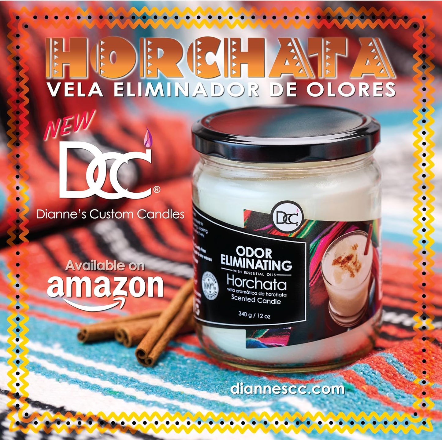Vanilla Bean Odor Eliminating Highly Fragranced Candle - Eliminates 95% of Pet, Smoke, Food, and Other Smells Quickly - Up to 80 Hour Burn time - 12 Ounce Premium Soy Blend - Colors B