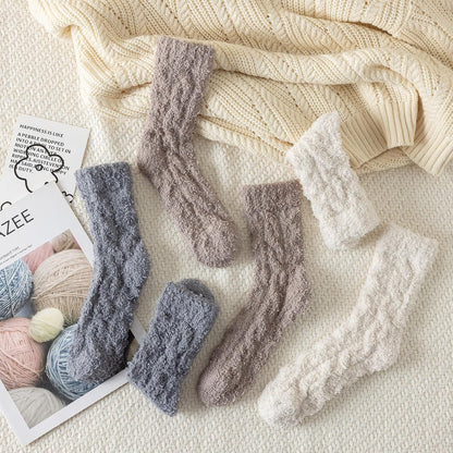 Premillow Womens Fuzzy Socks Fluffy Socks Women Winter Cozy Sock Warm Slipper Home Sleeping Sock for Women