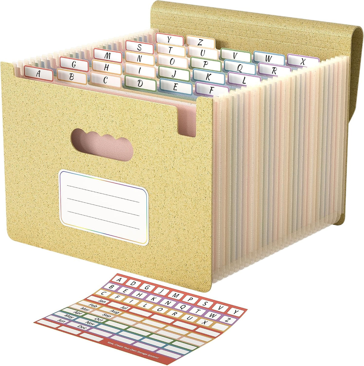 ABC life 26 Pockets Accordion File Organizer, Expanding File Folders