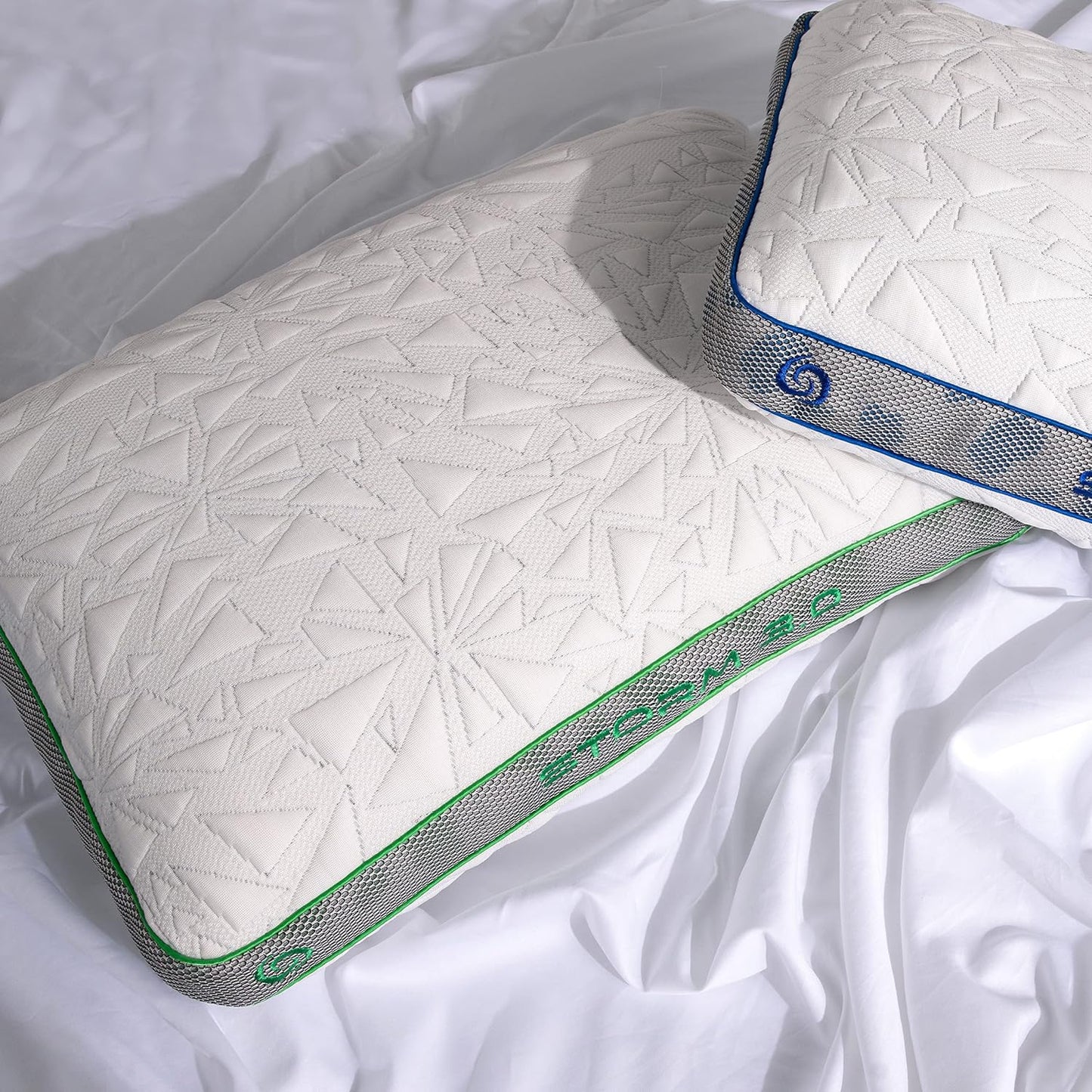 Bedgear Storm Performance Pillow, 1.0 Cooling Pillow for Side Sleepers, Medium Firm Support, Ver-Tex Cooling Cover, Air-X Mesh, Washable