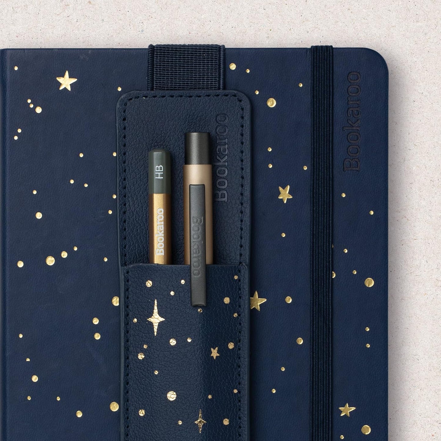 IF Compact Book Light - Moon & Stars, Dark Blue/Gold