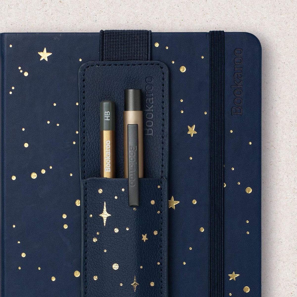 IF Compact Book Light - Moon & Stars, Dark Blue/Gold