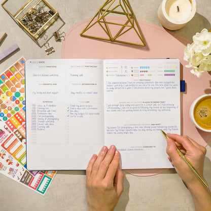 Clever Fox Self-Care Journal – Daily Reflection Notebook – Mental Health & Personal Development Planner, Meditation & Mood Log, A5 (Aquamarine)