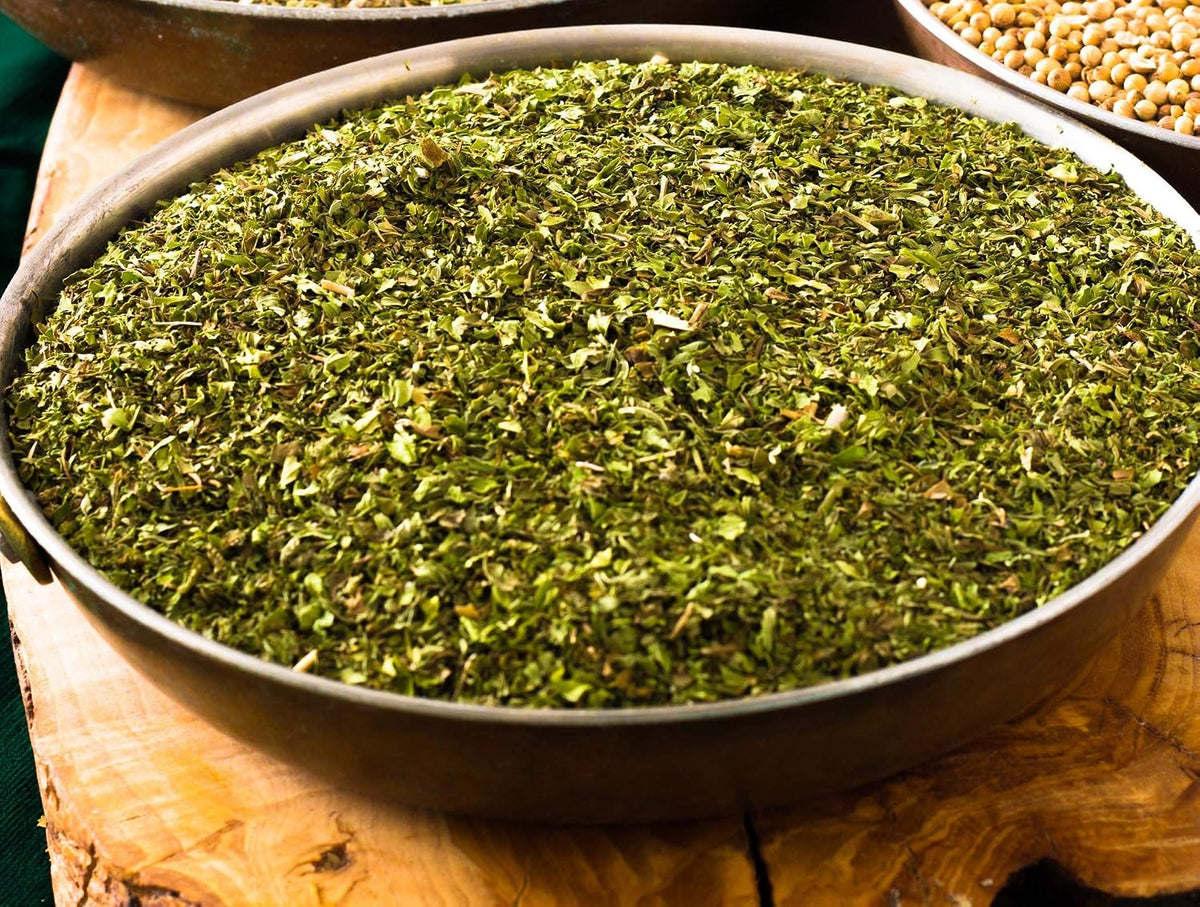 Cerez Pazari Dried Mint Leaves Spearmint 1lb Resealable Bag|%100 Natural, Non-irradiated, Non-GMO, Gluten Free, Raw Turkish Dried Spearmint Leaves, Crushed Peppermint Tea