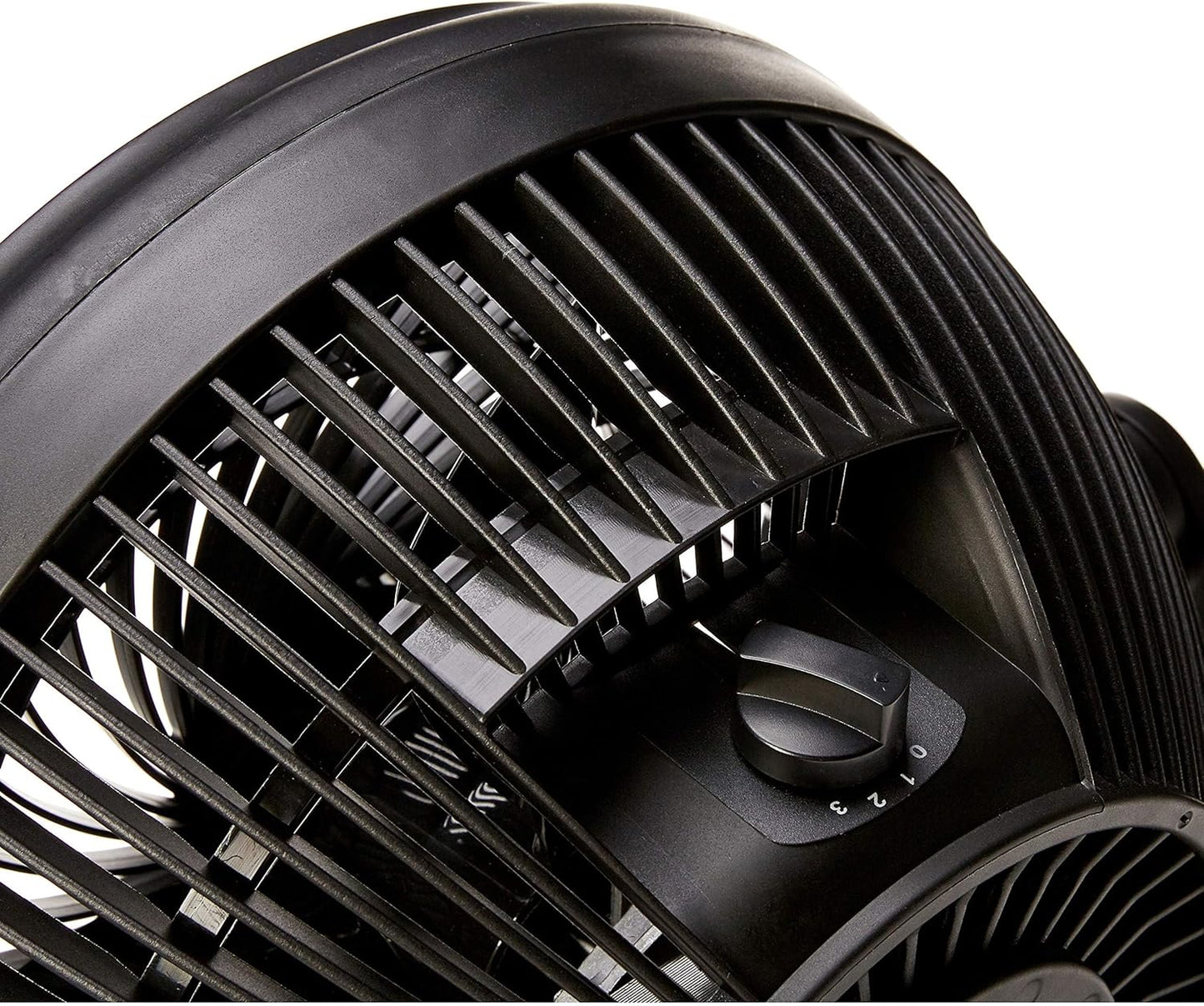 Amazon Basics Air Circulator Desk Fan for Bedroom, Home and Office, 90-Degree Tilt Head, 3 Speed Settings, Cooling, 35 Watts, Black, 11.1"W x 6.3"D x 10.9"H