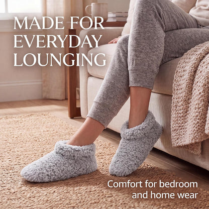 Cozylook Fuzzy Slippers for Women Indoor Soft Sole Slipper Socks