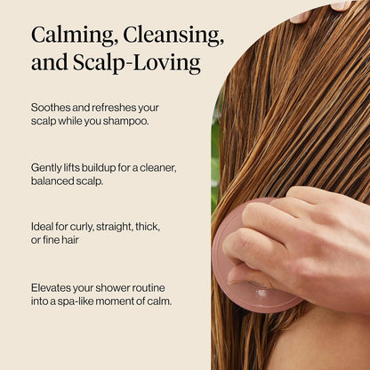 Kitsch Scalp Massager for Hair Care - Scalp Scrubber, Shampoo Brush & Exfoliator for Scalps- Hair Scrubber for Relaxing Bath - Terracotta