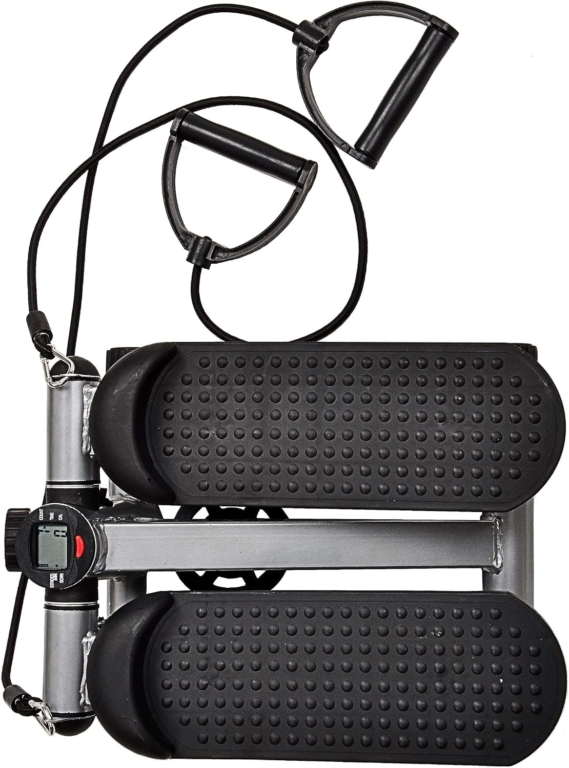 Fitvids Pre-Assembled Adjustable Mini Stepper Stair Stepper Stepping Machine with Resistance Bands