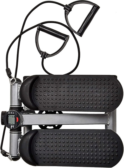 Fitvids Pre-Assembled Adjustable Mini Stepper Stair Stepper Stepping Machine with Resistance Bands