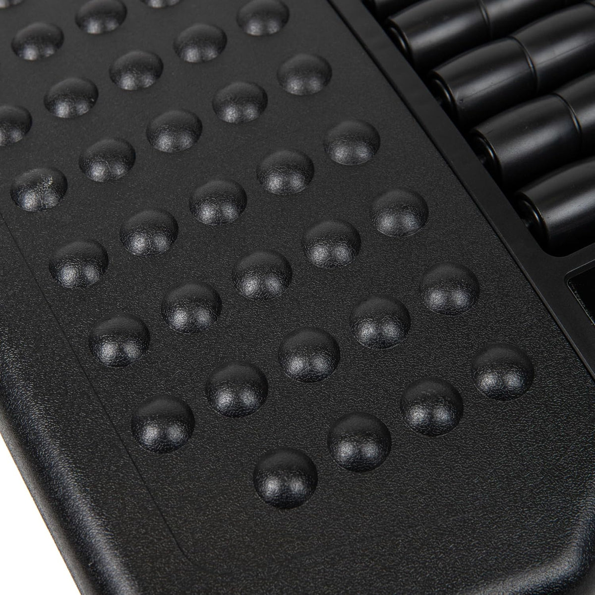 Mind Reader Foot Rest, Under Desk at Work, Ergonomic, Height Adjustable, Office, Plastic, Black