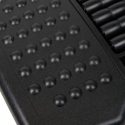 Mind Reader Foot Rest, Under Desk at Work, Ergonomic, Height Adjustable, Office, Plastic, Black